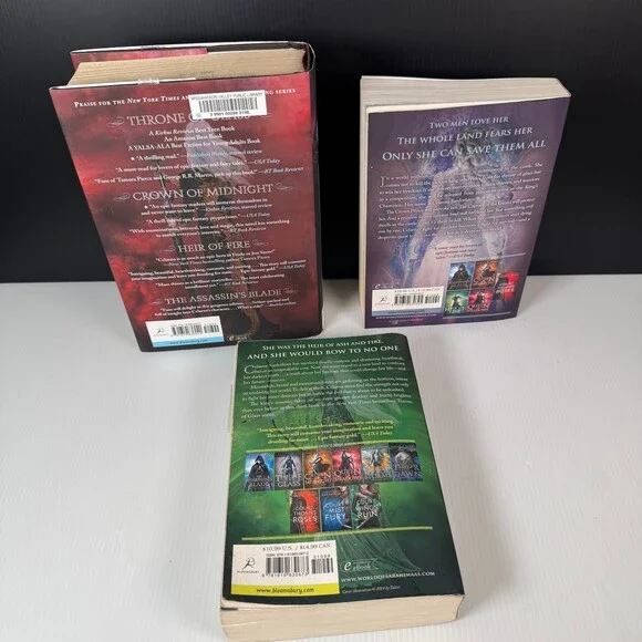 Sarah J Maas Lot of 3 Books Heir of Fire Throne of Glass Queen of Shadows - Picture 5 of 6